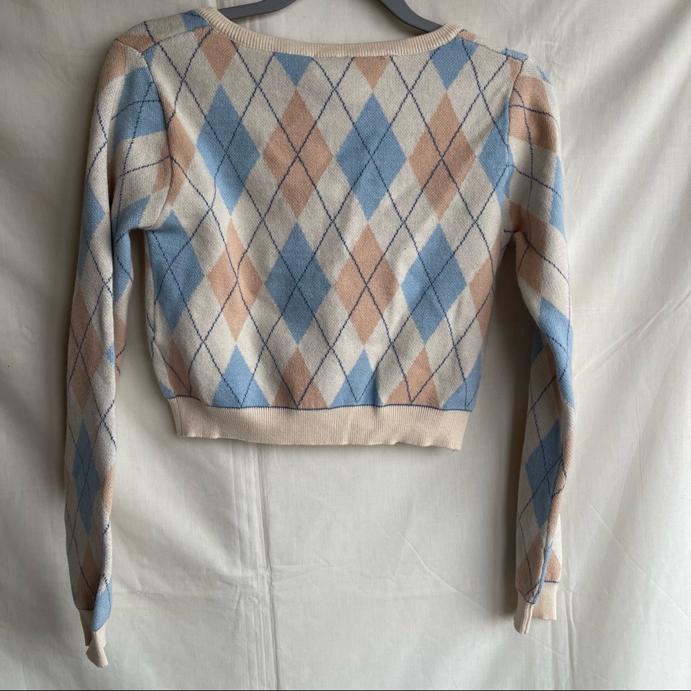 Princess Polly Argyle Cardigan Sweater - Picture 9 of 14